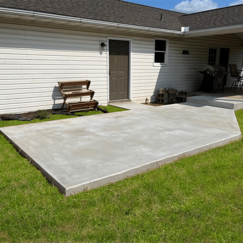 Concrete slab patio cleaning in Halifax HRM