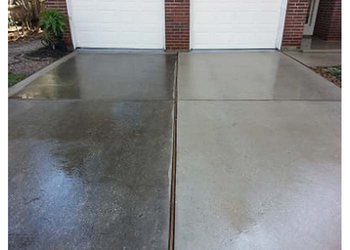 Concrete driveway cleaning in Halifax HRM
