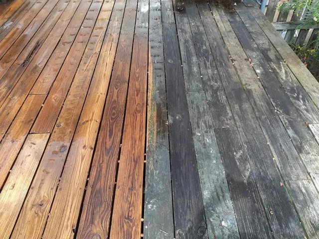 Patio and deck cleaning