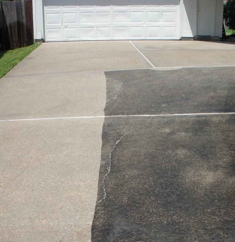 Driveway and concrete cleaning