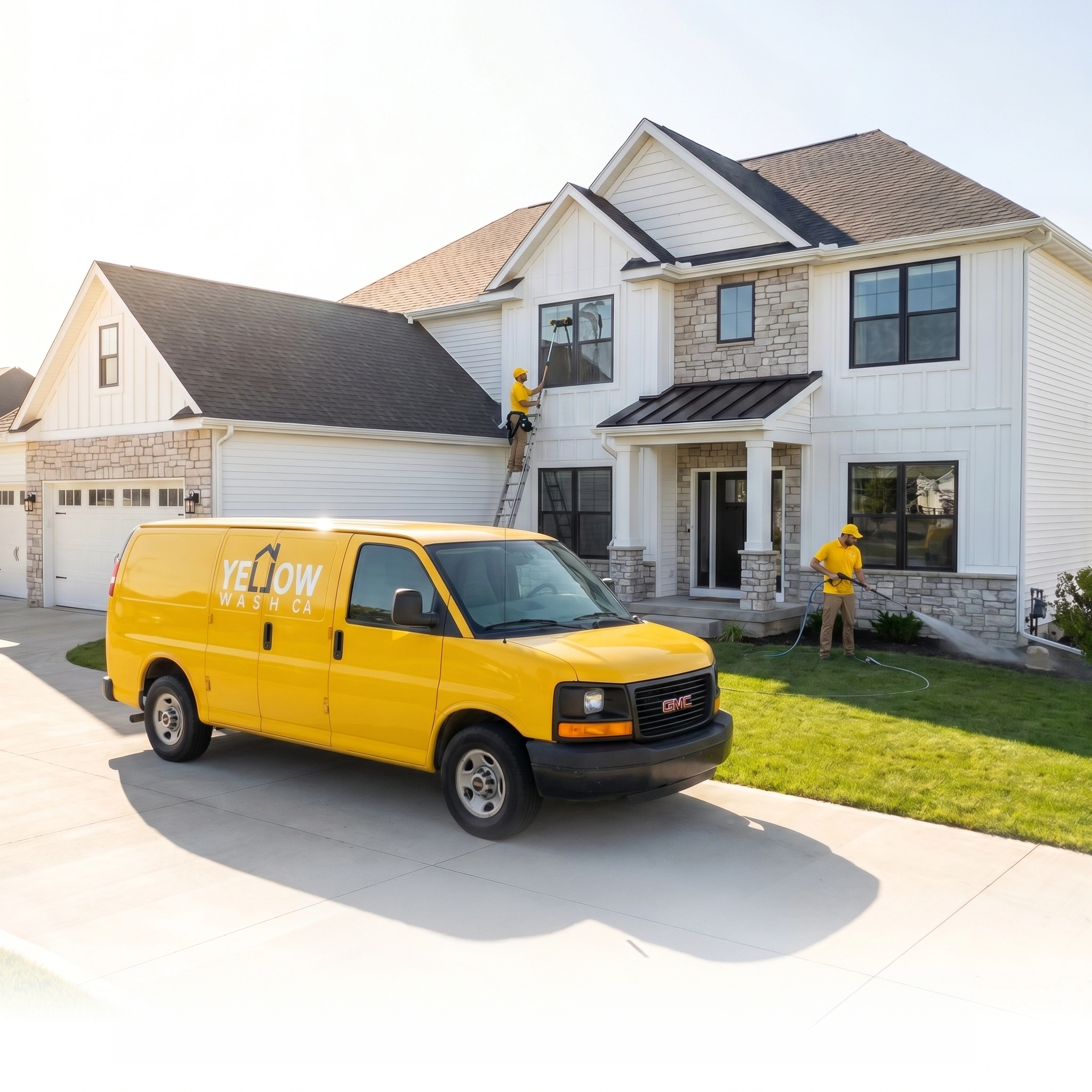 Yellow Wash commercial exterior cleaning