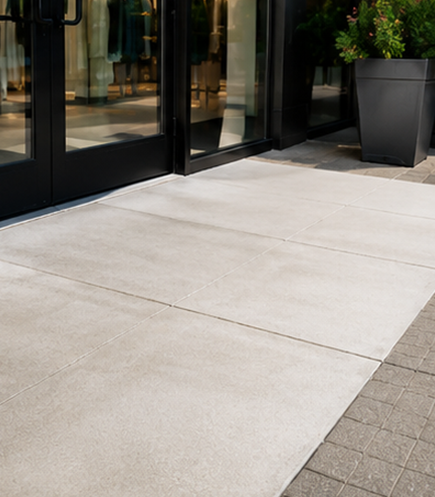 Storefront entryway cleaning
