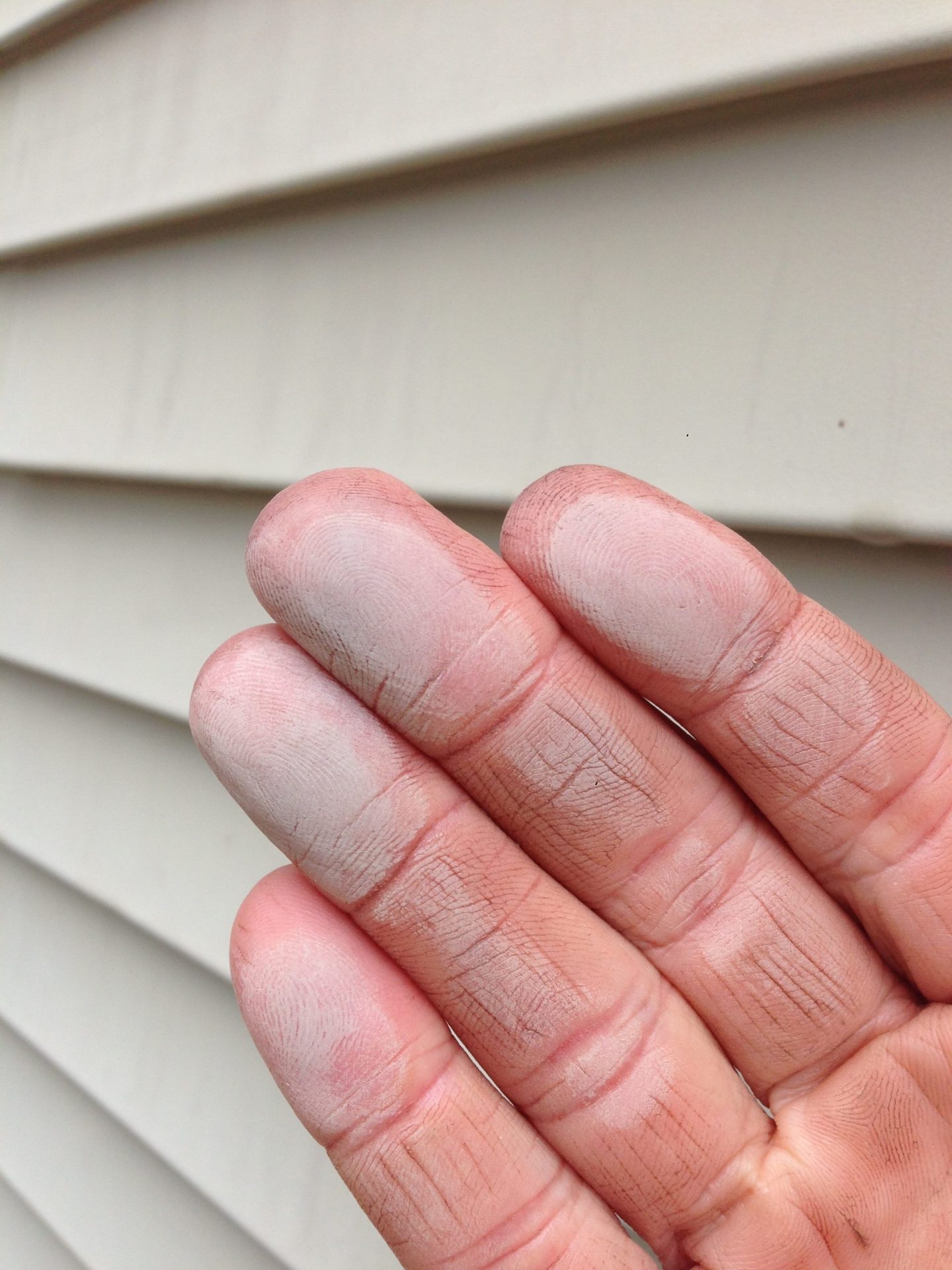 Oxidation on siding