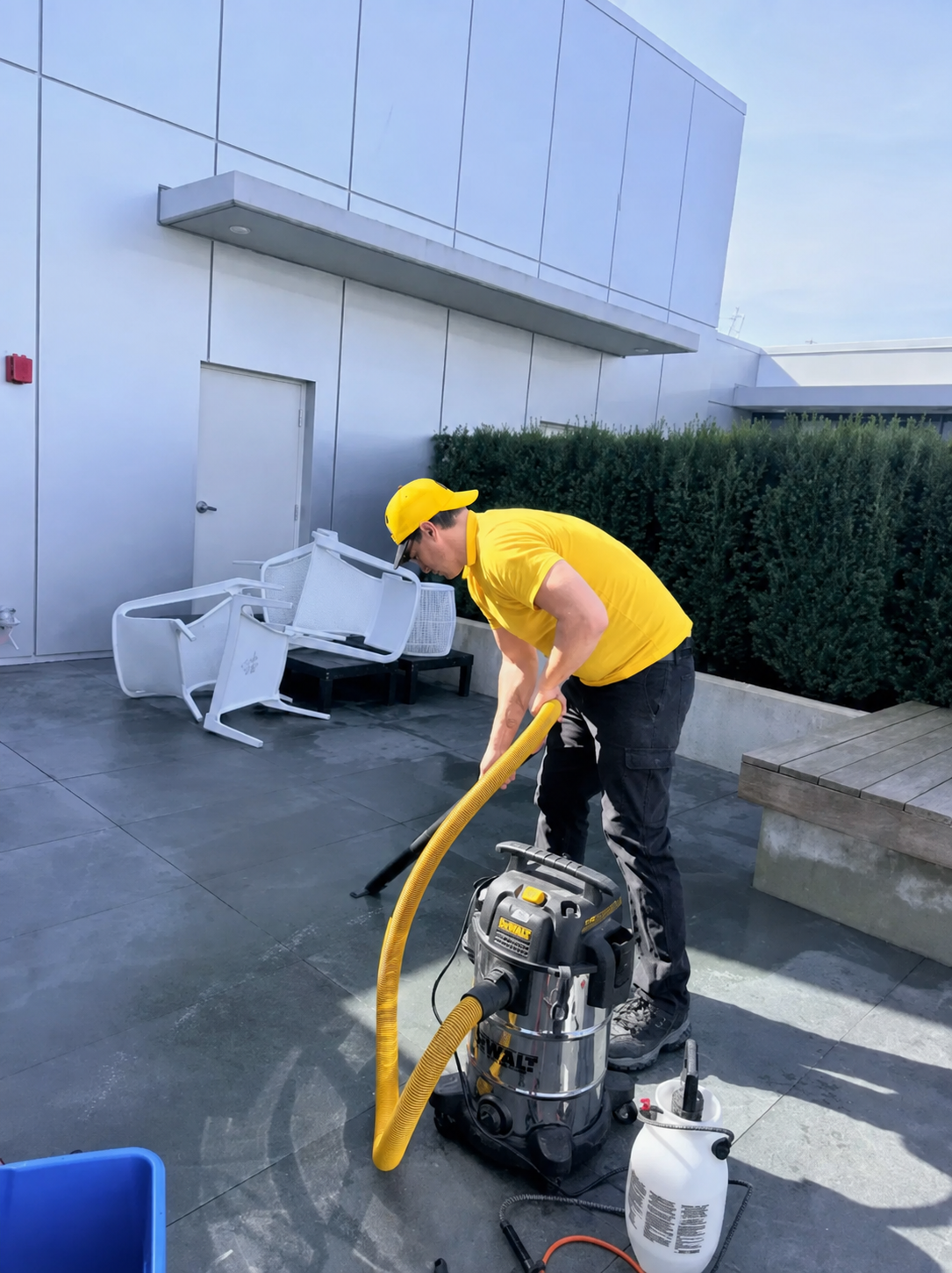 Yellow Wash condo balcony cleaning in Halifax