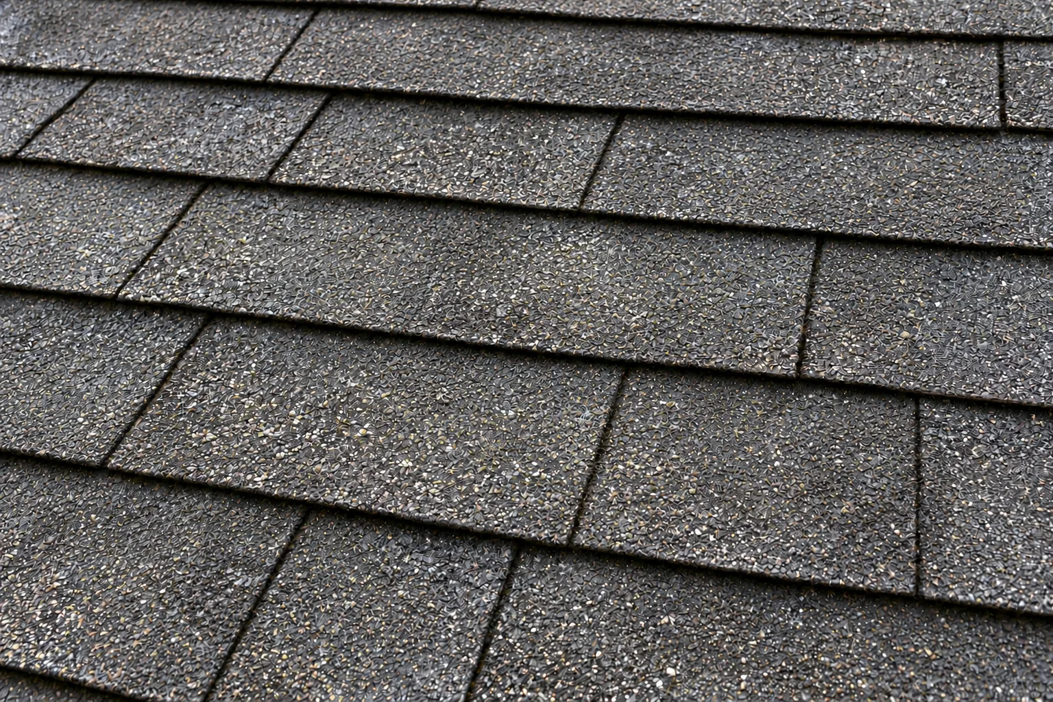 The same weathered shingles with visible moss cleared; timing and results vary